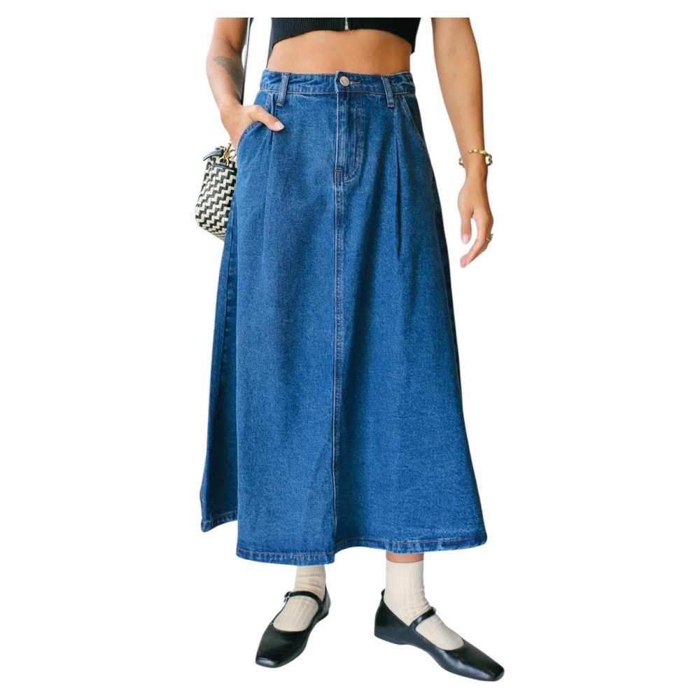 All : Row Bonnie Denim Skirt